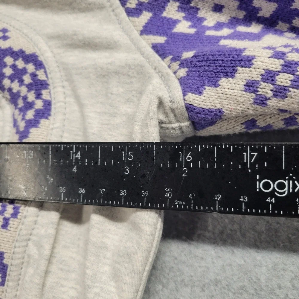 Lululemon RARE Live Simply IKAT‎ Knit Snowflake Snow Apres Ski Scuba Hoodie Sz 6